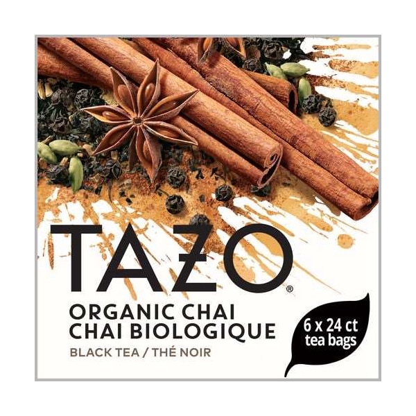 Tazo Tazo Organic Chai Tea Bag, PK144 - 00794522210107