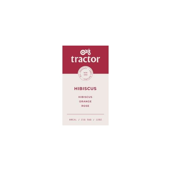 Tractor Beverage Co Tractor Hibiscus (Jamaica) Concentrate, PK12 - 6626
