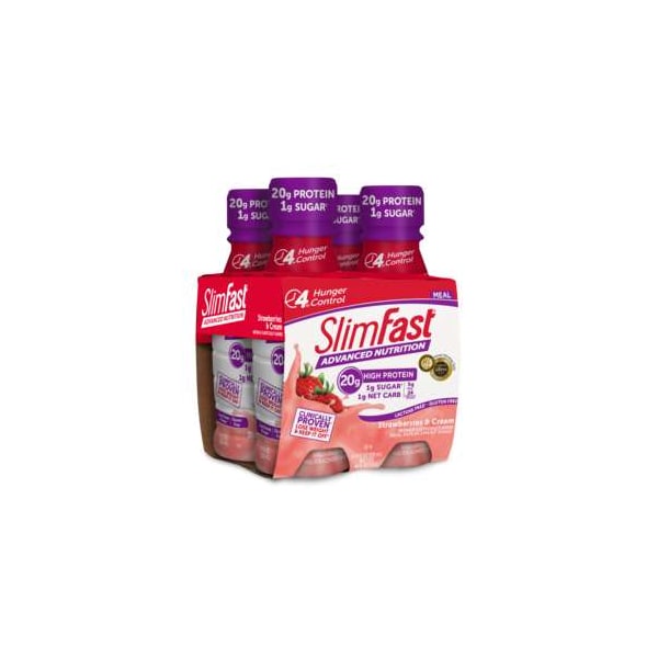 Slimfast Advanced Nutrition RTD Strawberries N' Cream Shake 11 oz., PK12 - 74006