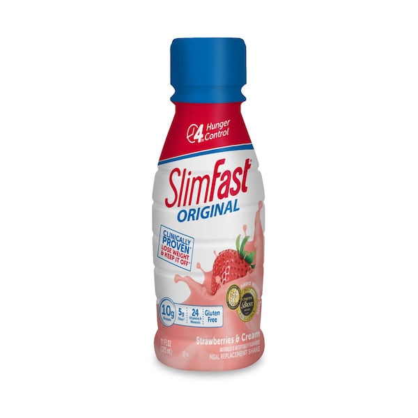 Slimfast Advanced Nutrition RTD Strawberries N' Cream Shake 11 oz., PK12 - 74006