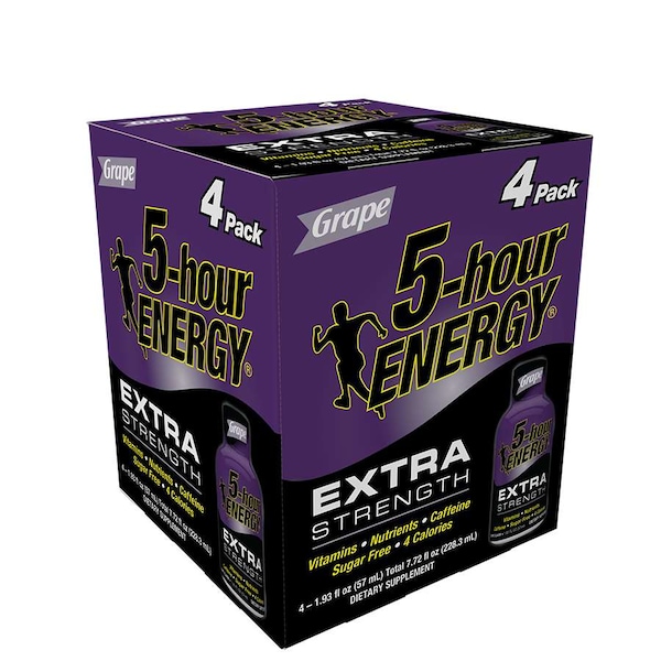 5 Hour Energy 5-Hour Energy Extra Strength Grape 1.93 oz. Bottle, PK48 - 721241