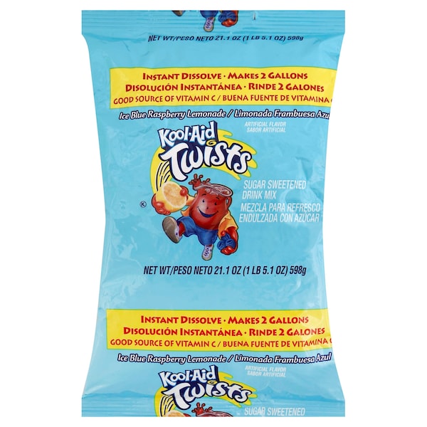 Kool-Aid Kool-Aid Blue Raspberry Lemonade Twist Beverage 1.318lbs Bag, PK15 - 10043000839925