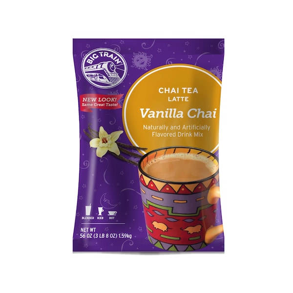 Big Train Big Train Vanilla Chai Tea Latte Mix 3.5lbs, PK4 - BT.510200