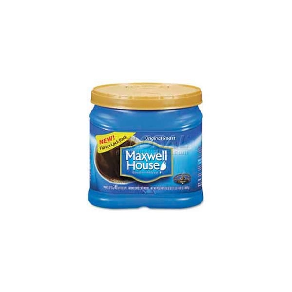 Maxwell House Maxwell House Original Roast Coffee, Regular, Arabica Bean, Medium Roast, 30.6 oz. - KRF04648