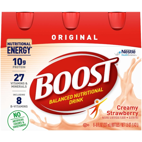Boost Boost Original Strawberry RTD Nutritional Beverage 8 fl. oz., PK24 - 00041679676363