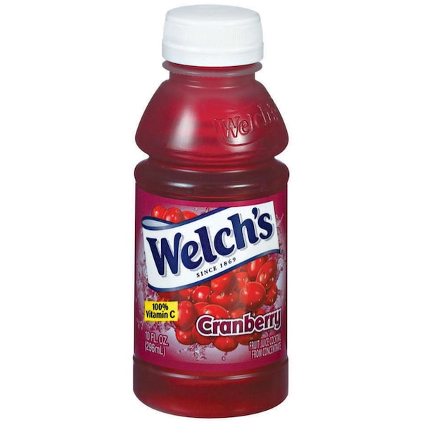 Welchs Welch's Plastic Cranberry Cocktail Juice 10 fl. oz. Bottle, PK24 - WPD39400