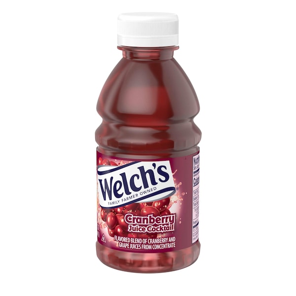 Welchs Welch's Plastic Cranberry Cocktail Juice 10 fl. oz. Bottle, PK24 - WPD39400