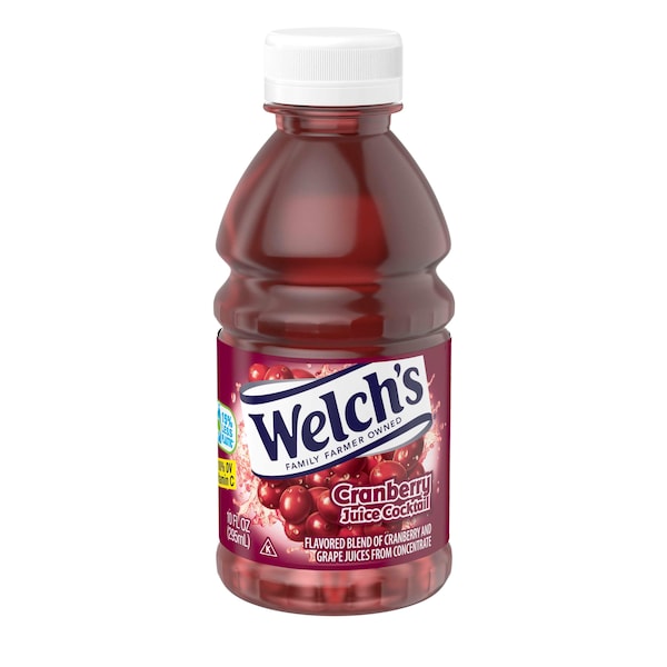 Welchs Welch's Plastic Cranberry Cocktail Juice 10 fl. oz. Bottle, PK24 - WPD39400