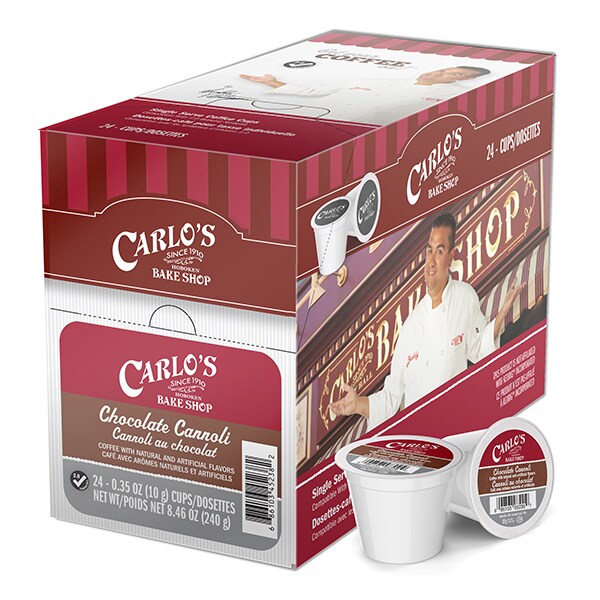 Carlos Bake Shop Chocolate Cannoli, Single Serve Cup, PK96 - SNCB5238