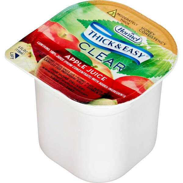 Thick & Easy Thick & Easy Clear Thickened Apple Juice Honey Consistency 4 oz., PK24 - 12687