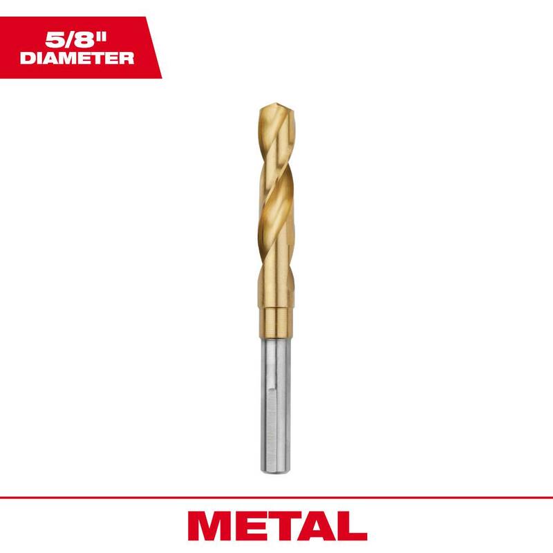 Broca Silver and Deming de Titanio de 5/8 pulgadas de Milwaukee - 48-89-4636