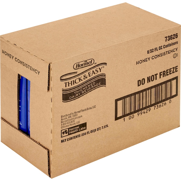 Hormel Healthlabs IDDSI Level 3 Honey Consistency Thickened Dairy Beverage 32 oz., PK8 - 73626