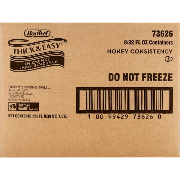 Hormel Healthlabs IDDSI Level 3 Honey Consistency Thickened Dairy Beverage 32 oz., PK8 - 73626