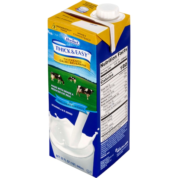 Hormel Healthlabs IDDSI Level 3 Honey Consistency Thickened Dairy Beverage 32 oz., PK8 - 73626