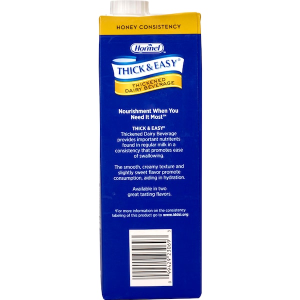 Hormel Healthlabs IDDSI Level 3 Honey Consistency Thickened Dairy Beverage 32 oz., PK8 - 73626