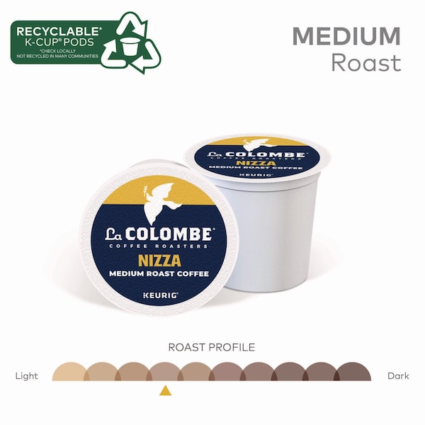 La Colombe Coffee K-Cup Pods, Nizza Medium Roast, 20PK - 5000380612