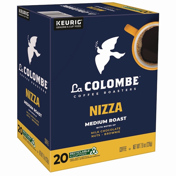 La Colombe Coffee K-Cup Pods, Nizza Medium Roast, 20PK - 5000380612