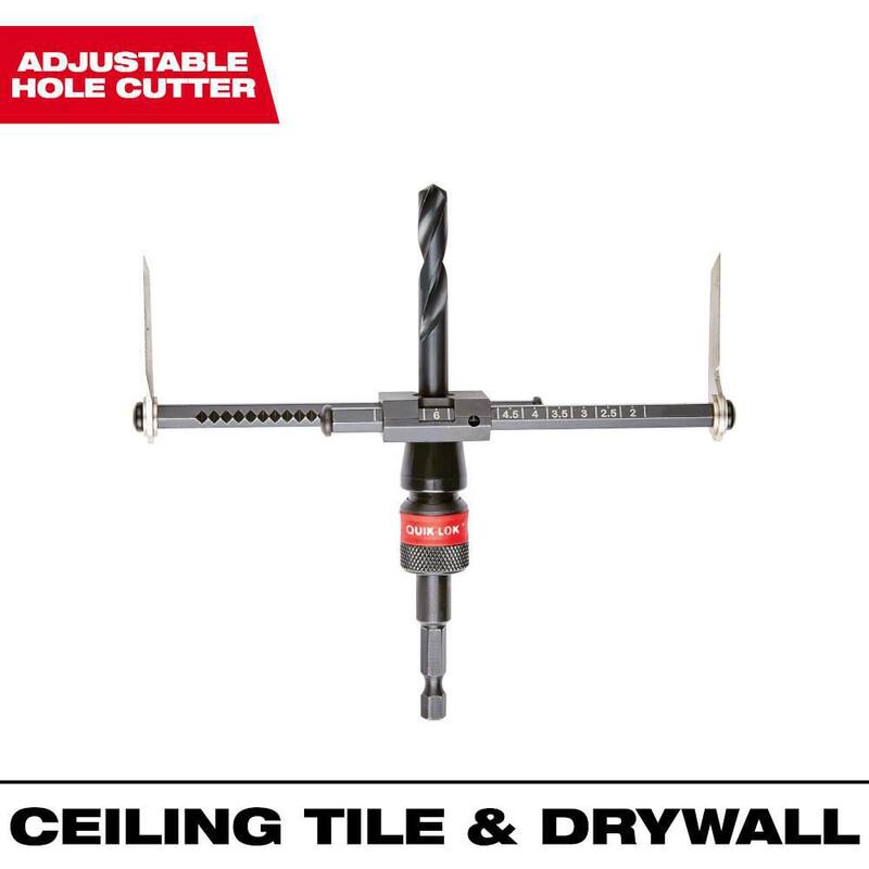 Sierra de perforación ajustable de 2 a 7 pulgadas de Milwaukee - 49-56-0320E