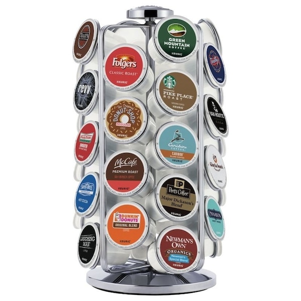 Keurig KEURIG K-Cup 121609 Pod Carousel, Metal Shelf, Silver - 121609
