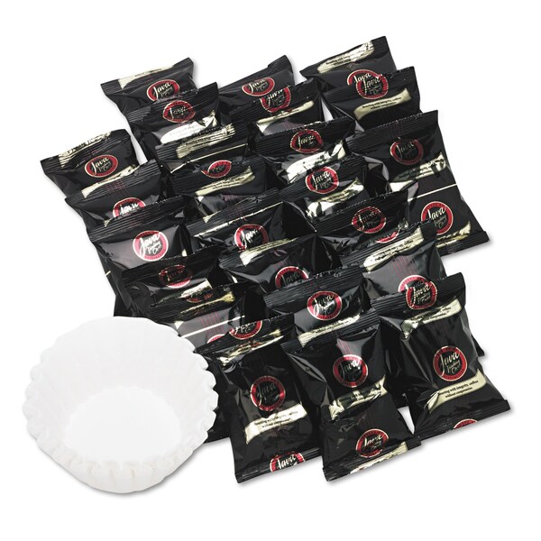 Distant Lands Coffee Coffee Portion Packs, 1.5oz Packs, Hazelnut Creme, PK24 - 399705024152