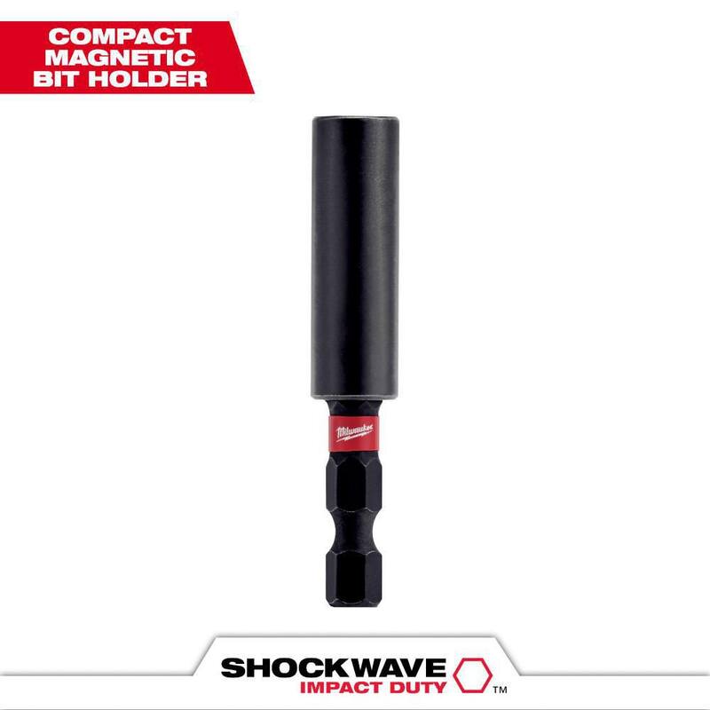Milwaukee SHOCKWAVE Impact Duty Prolongador/Soporte Compacto de Puntas de Broca Magnética - 48-32-4502