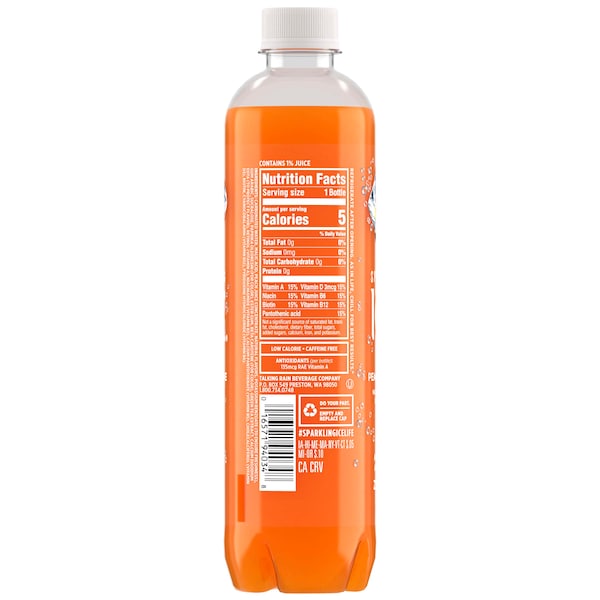 Sparkling Ice Sparkling Ice Peach Nectarine 17 oz., PK12 - FG00054