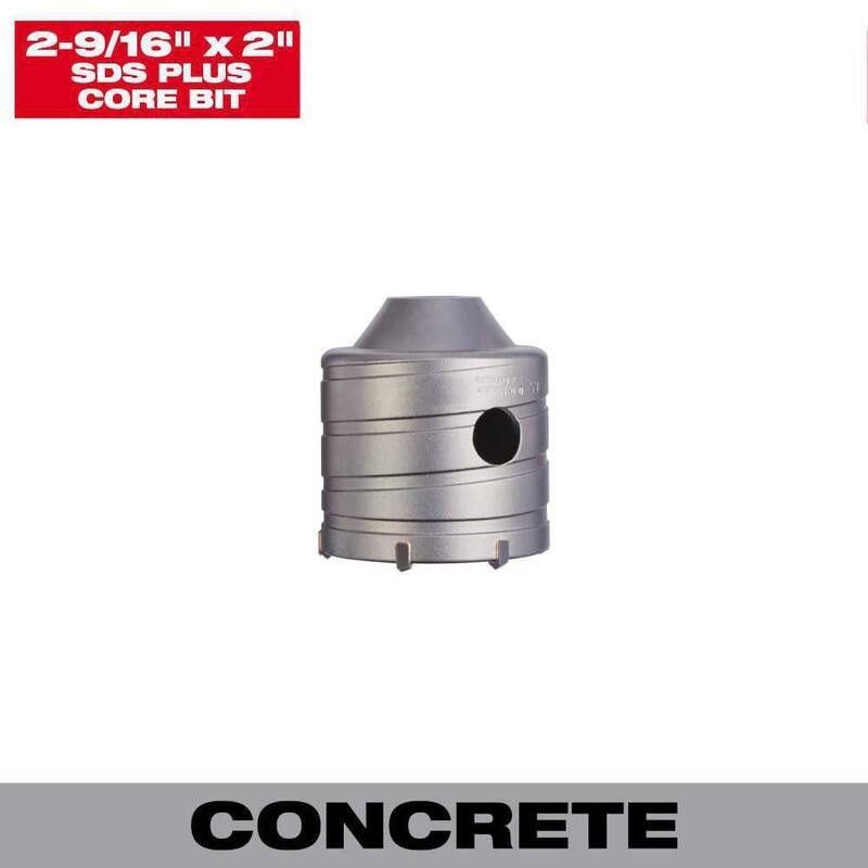 Broca de núcleo de carburo para albañilería SDS-PLUS de 2-9/16 pulgadas - 48-20-5230