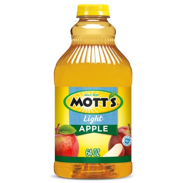 Motts Mott's Light Apple Juice 64 fl. oz. Jug, PK8 - 10014812