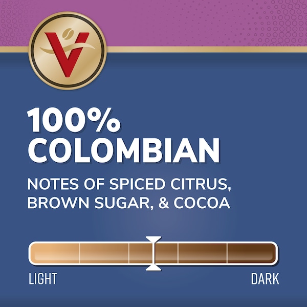 Victor Allen Victor Allen's Coffee 100% Colombian, Medium Roast, 42 Count, Single Serve Coffee Pods for Keurig K-Cup Brewers - FG014581