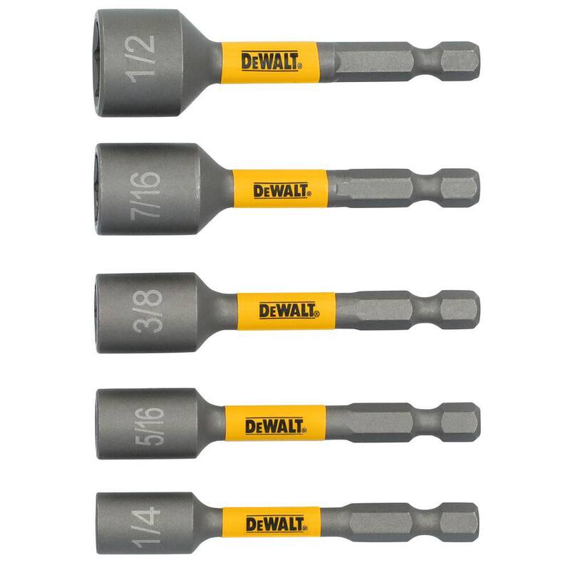 Juego de conducción de tuercas de acero ULTRA DEWALT MAXFIT (5 piezas) - DWAFTND5