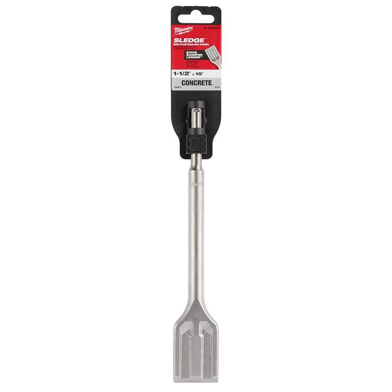 Cincel de escalamiento Milwaukee SDS-PLUS de 1-1/2 pulgadas x 10 pulgadas - 48-62-6056