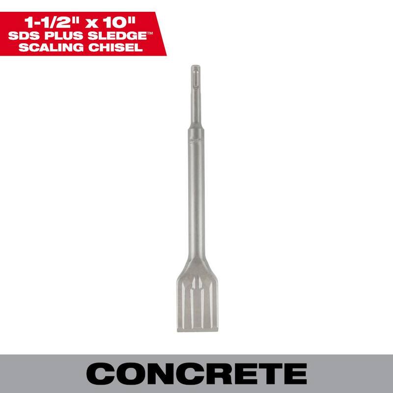 Cincel de escalamiento Milwaukee SDS-PLUS de 1-1/2 pulgadas x 10 pulgadas - 48-62-6056