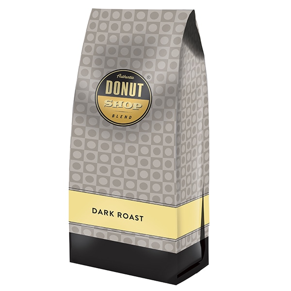 Authentic Donut Shop Blend Whole Bean Coffee, Dark Roast, 2 Lbs Bags, PK6 PK - CRI4446
