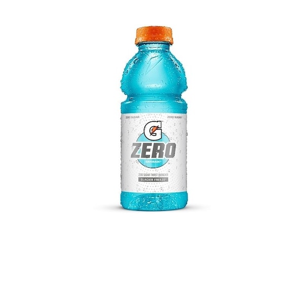 Gatorade 0 Zero Sugar Thirst Quencher, Liquid, Glacier Freeze Flavor, 20 oz Bottle - 4354