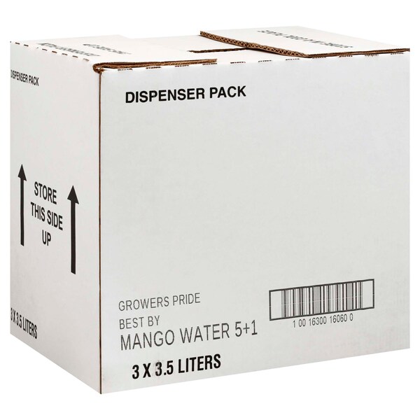 Fl Nat Growers Pride Growers' Pride Mango Flavored Water 3.5 Liter, PK3 - 1630016060