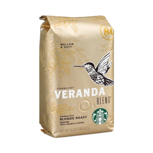 Starbucks VERANDA BLEND Coffee, Ground, 1 lb Bag, 6PK - 12413968