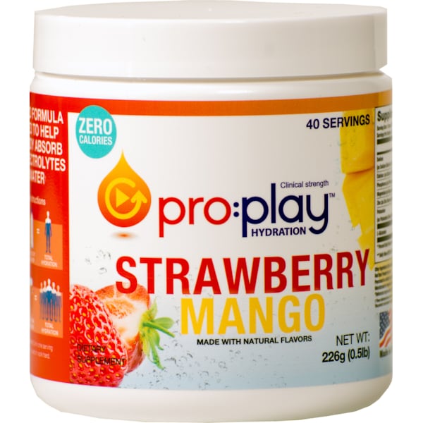 Hydration Health Products Pro:play Hydration Powder Tub, Strawberry Mango, PK12 - 31153