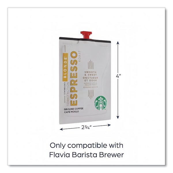 Starbucks FLAVIA Coffee Freshpacks, Espresso Dark Roast, 72PK - MDR00218