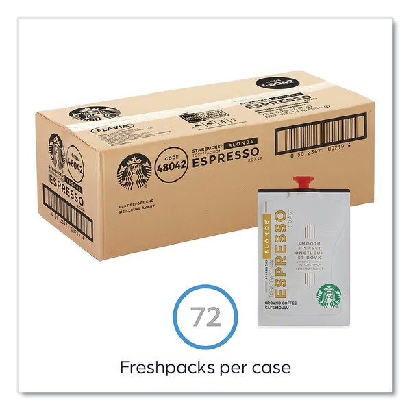 Starbucks FLAVIA Coffee Freshpacks, Espresso Dark Roast, 72PK - MDR00218