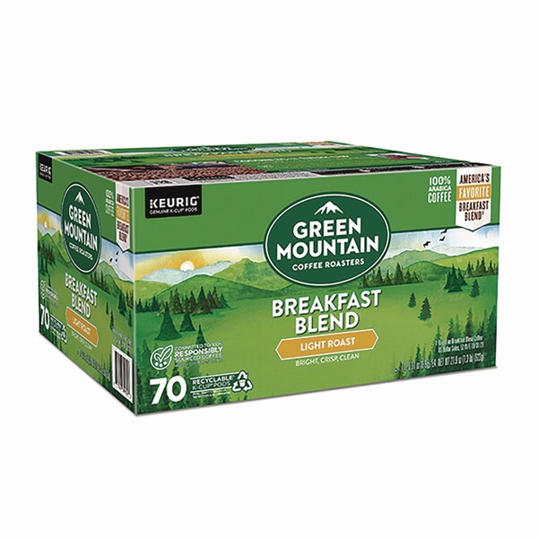 Green Mountain Coffee Breakfast Blend Coffee K-Cup Pods, Regular, 70PK - 5000379672