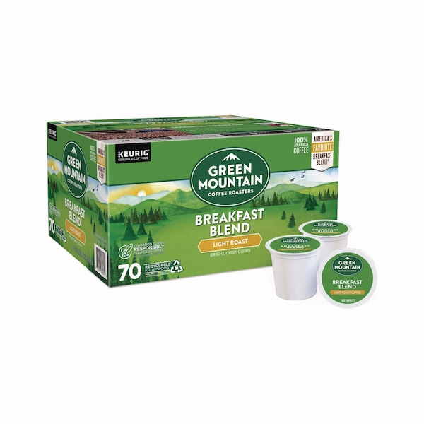 Green Mountain Coffee Breakfast Blend Coffee K-Cup Pods, Regular, 70PK - 5000379672