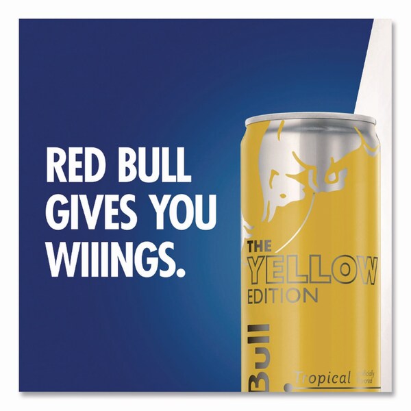 Red Bull The Yellow Edition Tropical Energy Drink, Tropical Punch, 8.4 oz Can, 24PK - RBD28162
