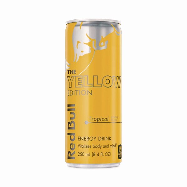 Red Bull The Yellow Edition Tropical Energy Drink, Tropical Punch, 8.4 oz Can, 24PK - RBD28162