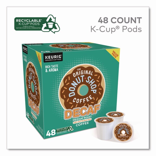 The Original Donut Shop Decaf Coffee K-Cup Pods, 48PK - 5000356564