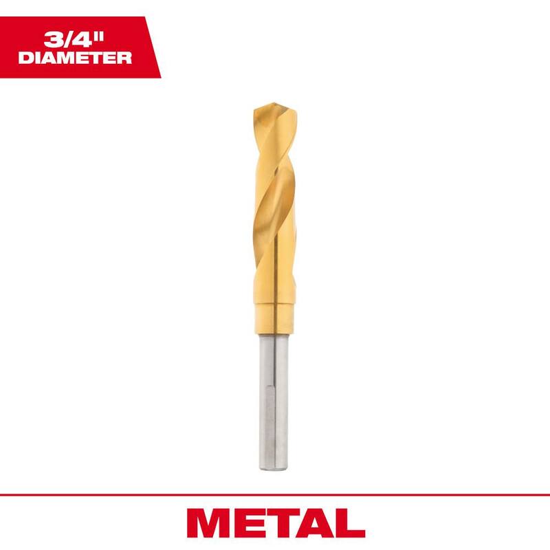 Broca de titanio plateado y Deming de 3/4 pulg. de Milwaukee - 48-89-4640