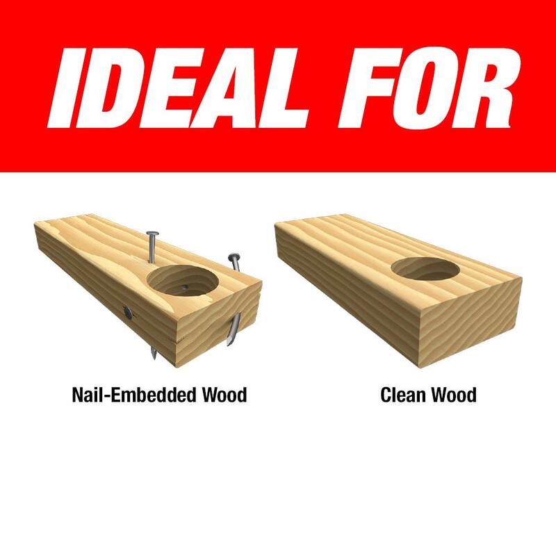 Broca de ángulo de carburo de 3/4 de pulgada x 17-1/2 pulgadas para madera y madera con clavos incrustados - DAG3070