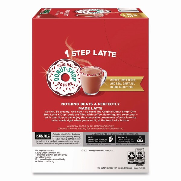 The Original Donut Shop Red Velvet One-Step Latte K-Cup, 20PK - 5000362053