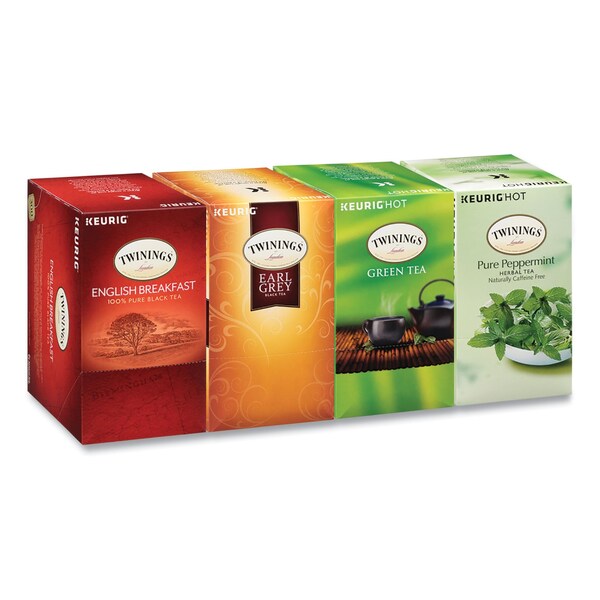 Twinings Tea K-Cups, Assorted, 0.11 oz K-Cups, 96PK - TNA54192