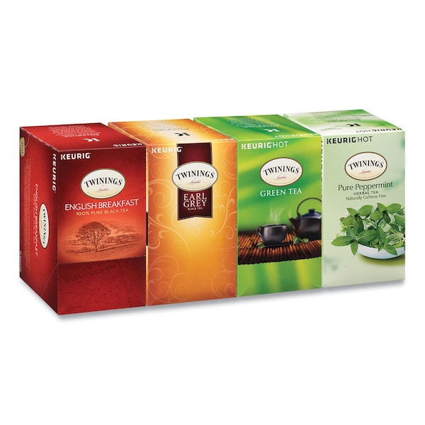 Twinings Tea K-Cups, Assorted, 0.11 oz K-Cups, 96PK - TNA54192