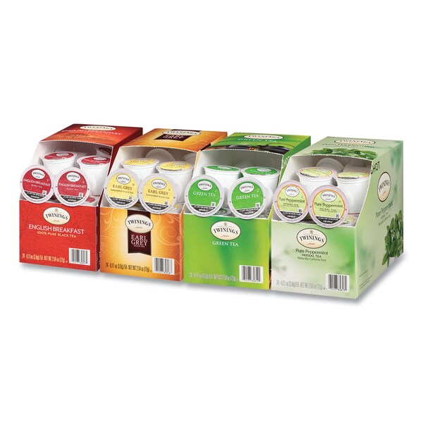 Twinings Tea K-Cups, Assorted, 0.11 oz K-Cups, 96PK - TNA54192